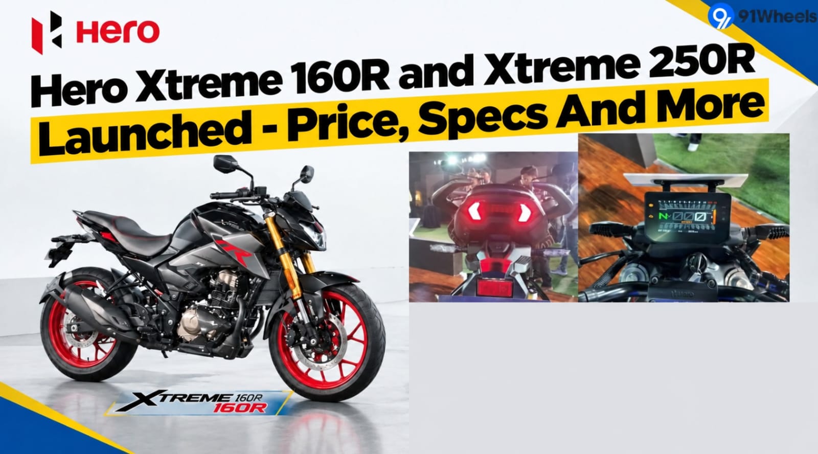 Hero Xtreme 160R and Xtreme 250R Launched - Price, Specs And More
